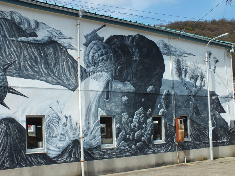 28 - Mural de Kenji Yanobe a Sakate - Shodoshima