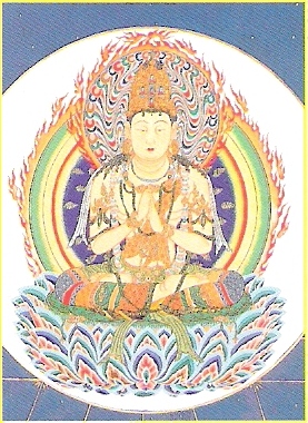 Dainichi Bouddha dans Kongokai Mandala