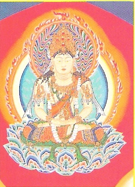 Dainichi Bouddha dans Taizokai Mandala