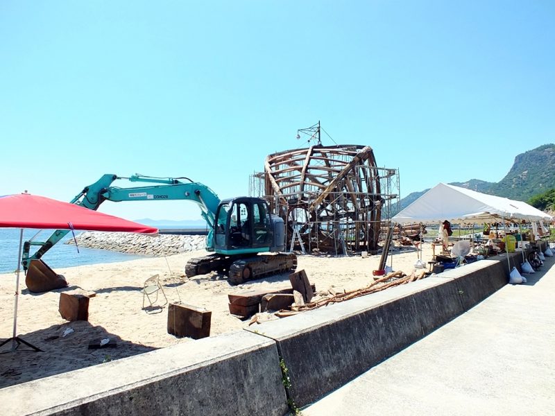 7 - Construction sur la plage de Ko